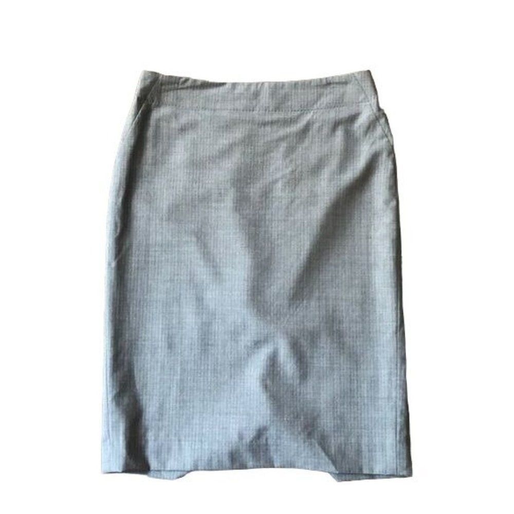 Banana Republic 4 Gray Pinstripe Classic Pencil Skirt XS Small Workwear